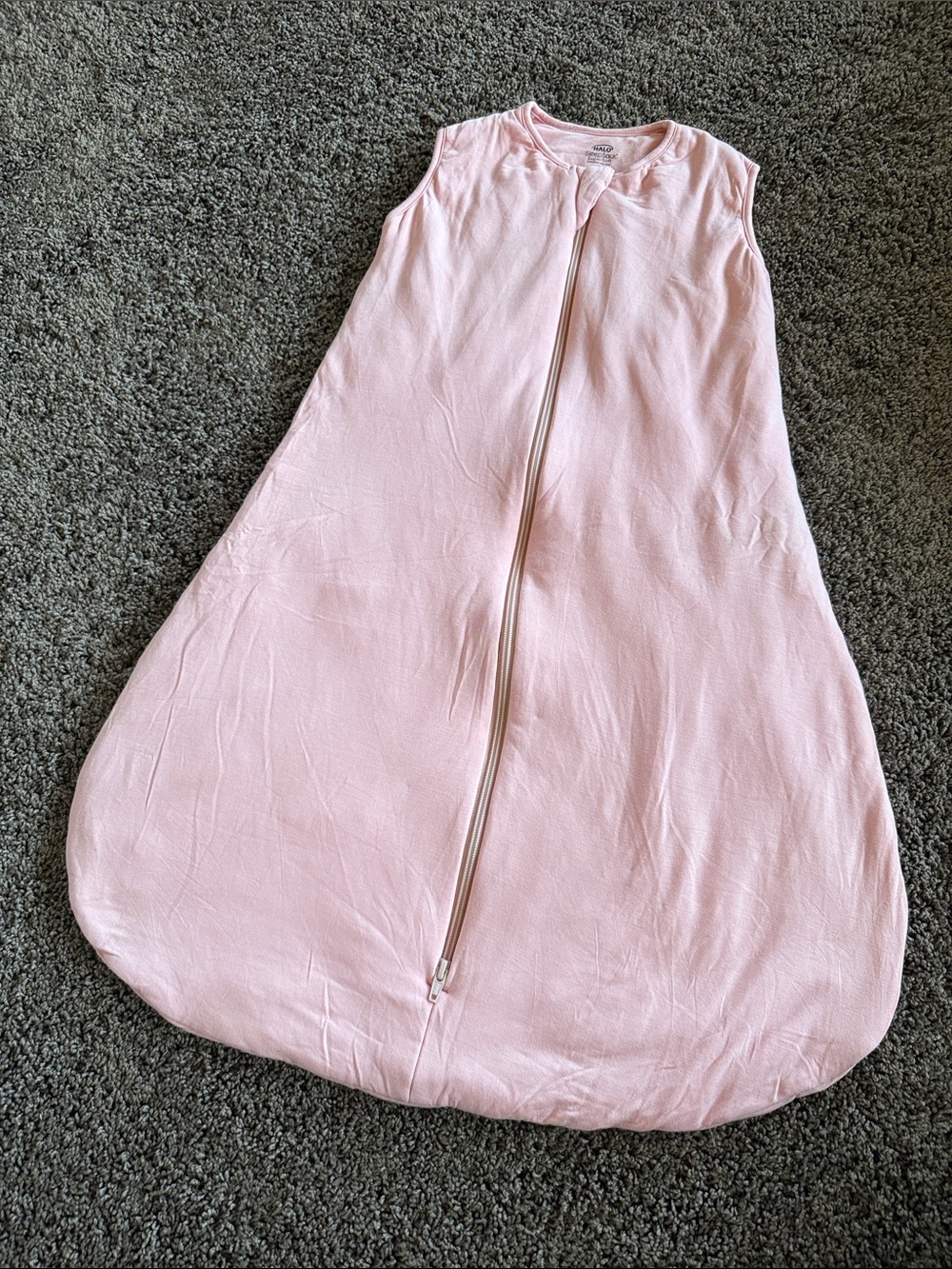 NWOT HALO bamboo viscose sleep sack 12-18m 1.5 TOG pink